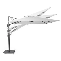 Platinum Voyager Rechthoek Zweefparasol T1 3x2 M. - Light Grey -Buitenparasols Winkel 1000073284 0102