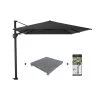 Platinum Challenger Premium T2 3.5x2.6 M - Jet Black Met Voet En Hoes 1 Platinum Challenger Premium T2 3.5x2.6 M - Jet Black Met Voet En Hoes -Buitenparasols Winkel 1000073286