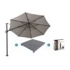 Platinum Challenger Premium T2 3.5 Rond - Manhattan + Voet + Hoes -Buitenparasols Winkel 1000073293