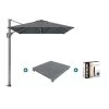 Platinum Voyager Zweefparasol T1 3x2 M. - Antraciet Met Voet En Hoes