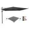 Platinum Challenger Premium T1 4x3 M - Faded Black Met Voet En Hoes -Buitenparasols Winkel 1000073306