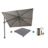 Platinum Challenger Premium T2 3x3 M - Manhattan Grey Met Voet En Hoes 2 Platinum Challenger Premium T2 3x3 M - Manhattan Grey Met Voet En Hoes -Buitenparasols Winkel 1000073310