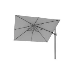 Platinum Voyager Zweefparasol T2 2,7x2,7 M. - Light Grey + Voet + Hoes -Buitenparasols Winkel 1000073318 0102