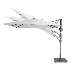 Platinum Challenger Zweefparasol T1 Premium 4x3 M. - Havana Taupe -Buitenparasols Winkel 1000073319 0102