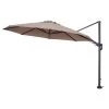 Garden Impressions Hawaii Zweefparasol 350 Cm. Rond - Taupe -Buitenparasols Winkel 1000073325