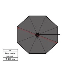 Platinum Voyager Ronde Zweefparasol T1 3m. - Light Grey 9 Platinum Voyager Ronde Zweefparasol T1 3m. - Light Grey -Buitenparasols Winkel 1000073328 0103