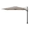 4 Seasons Zweefparasol Siesta Premium 300 X 300 Cm - Taupe -Buitenparasols Winkel 1000074480