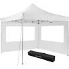 Tectake - Partytent 3x3 M. Opvouwbaar - 2 Wanden - Wit