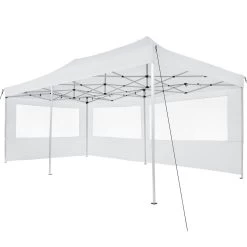 Tectake - Partytent 3x6 M. Opvouwbaar- 4 Wanden- Wit -Buitenparasols Winkel 1000078108 0102