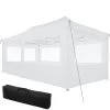 Tectake - Partytent 3x6 M. Opvouwbaar- 4 Wanden- Wit