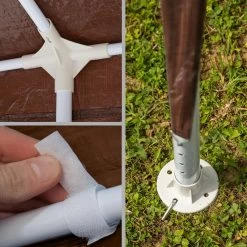 Tectake - Paviljoen Partytent Alpenhut - 9x3 M - 8 Zijdelen - 9 Tectake - Paviljoen Partytent Alpenhut - 9x3 M - 8 Zijdelen - -Buitenparasols Winkel 1000078109 0103