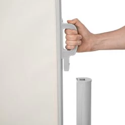 Tectake - Uittrekbaar Aluminium Windscherm Tuinscherm 160 X 300 Cm Beige 9 Tectake - Uittrekbaar Aluminium Windscherm Tuinscherm 160 X 300 Cm Beige -Buitenparasols Winkel 1000082552 0103