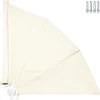 Tectake - Balkonscherm Met Muurbeugel Beige -Buitenparasols Winkel 1000085776