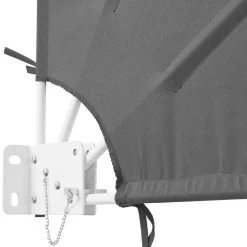 Tectake - Zonnescherm Zonwering Zonneluifel Windscherm - Antraciet -Buitenparasols Winkel 1000085778 0103