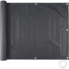 Tectake - Balkondoek Privacydoek - 75 Cmx6m - Zwart -Buitenparasols Winkel 1000086075
