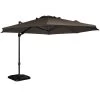 Exotan Parasol Buiten Roma - Aluminium - Taupe - 265x350x350 -Buitenparasols Winkel 1000088231