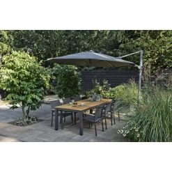 Exotan Parasol Buiten Roma - Aluminium - Antraciet - 265x350x350 -Buitenparasols Winkel 1000088232 0103