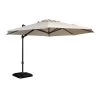 Exotan Parasol Buiten Roma - Aluminium - Zand - 265x350x350 -Buitenparasols Winkel 1000088237