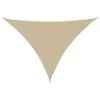 VidaXL Zonnescherm Driehoekig 3,5x3,5x4,9 M Oxford Stof Beige