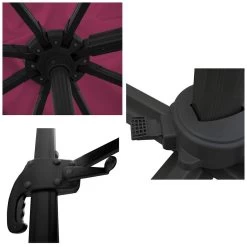 Happy Garden Schaduwzeilen MOLOKAI - Roze - Aluminium -Buitenparasols Winkel 1000094890 0103