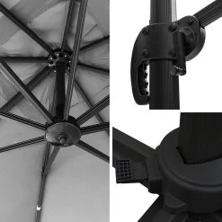 Happy Garden Schaduwzeilen MOLOKAI - Grijs - Aluminium -Buitenparasols Winkel 1000094898 0103