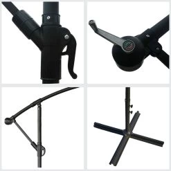 Happy Garden Schaduwzeilen MOLOKAI - Bruin - Staal -Buitenparasols Winkel 1000094913 0103