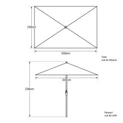 Happy Garden Schaduwzeilen HAPUNA - Bruin - Aluminium -Buitenparasols Winkel 1000094921 0104