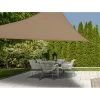 Merkloos Schaduwdoek - Driehoekig - 300 X 300 Cm - Bruin -Buitenparasols Winkel 1000095362