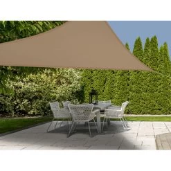 Merkloos Schaduwdoek - Driehoekig - 300 X 300 Cm - Bruin