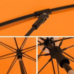 ACAZA Stok Parasol - 160 Cm Diameter - Met Draagtas - Oranje -Buitenparasols Winkel 1000095607 0102