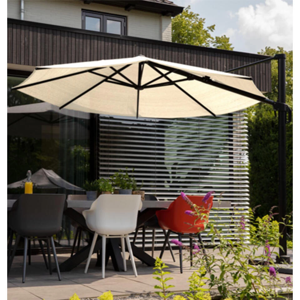 Nesling Coolfit Zweefparasol 3,0 X 3,0m, Gebroken Wit 6 Nesling Coolfit Zweefparasol 3,0 X 3,0m, Gebroken Wit - Afbeelding 4