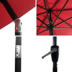 Happy Garden Schaduwzeilen HAPUNA - Red - Aluminium -Buitenparasols Winkel 1000096514 0103