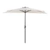 Beliani Halfronde Parasol GALATI - Beige Polyester -Buitenparasols Winkel 1000096519
