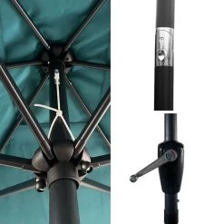 Happy Garden Schaduwzeilen HAPUNA - Blauw - Aluminium -Buitenparasols Winkel 1000097081 0103