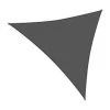 KOOPMAN Schaduwdoek 3X3X3 Donker Grijs -Buitenparasols Winkel 1000097905