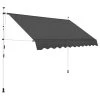 VidaXL Luifel Handmatig Uitschuifbaar 300 Cm Antraciet Luifels Zonwering Kap 2 VidaXL Luifel Handmatig Uitschuifbaar 300 Cm Antraciet Luifels Zonwering Kap -Buitenparasols Winkel 1000099790