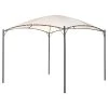 Beliani Tuinpaviljoen VOMERO - Beige Polyester, Staal -Buitenparasols Winkel 1000100145
