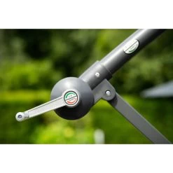 Garden Impressions Corfu Parasol 250x250 - Donker Grijs - Zand -Buitenparasols Winkel 1169168165 0103