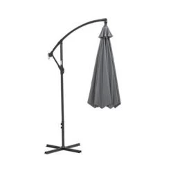 Garden Impressions Athene Zweefparasol Ø300 Cm - Licht Grijs -Buitenparasols Winkel 1324047340 0103