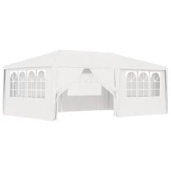 VidaXL Partytent Met Zijwanden Professioneel 90 G/m² 4x6 M Wit