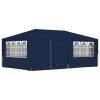 VidaXL Partytent Met Zijwanden Professioneel 90 G/m² 4x6 M Blauw -Buitenparasols Winkel 1457299988
