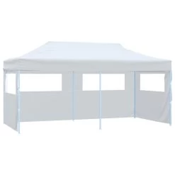VidaXL Partytent Pop-up Met Zijwanden 3x6 M Staal Wit
