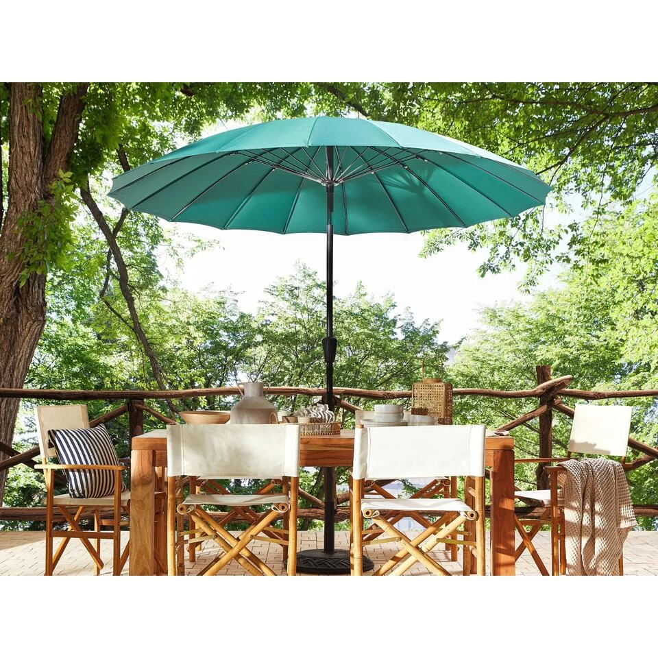 Beliani Marktscherm BAIA - Groen Polyester 4 Beliani Marktscherm BAIA - Groen Polyester - Afbeelding 2