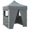 VidaXL Partytent Met 4 Zijwanden Inklapbaar 2x2 M Staal Antraciet -Buitenparasols Winkel 1540084984