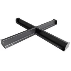 Garden Impressions Hawaii Zweefparasol Kruis Parasolvoet D. Grijs