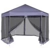 VidaXL Partytent Met Zijwanden Pop-up Zeshoekig 3,6x3,1 M Donkerblauw 1 VidaXL Partytent Met Zijwanden Pop-up Zeshoekig 3,6x3,1 M Donkerblauw -Buitenparasols Winkel 1645243405