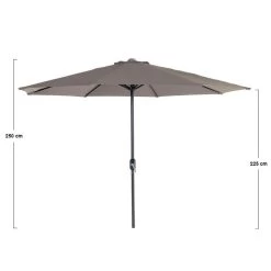 Garden Impressions Lotus Parasol Ø300 Cm - Taupe -Buitenparasols Winkel 1705149993 0102