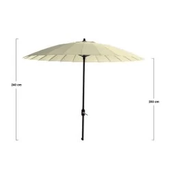 Garden Impressions Parasol Manilla 250 Cm- Ecru 6 Garden Impressions Parasol Manilla 250 Cm- Ecru -Buitenparasols Winkel 1723749886 0102
