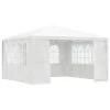 VidaXL Partytent Met Zijwanden Professioneel 90 G/m² 4x4 M Wit