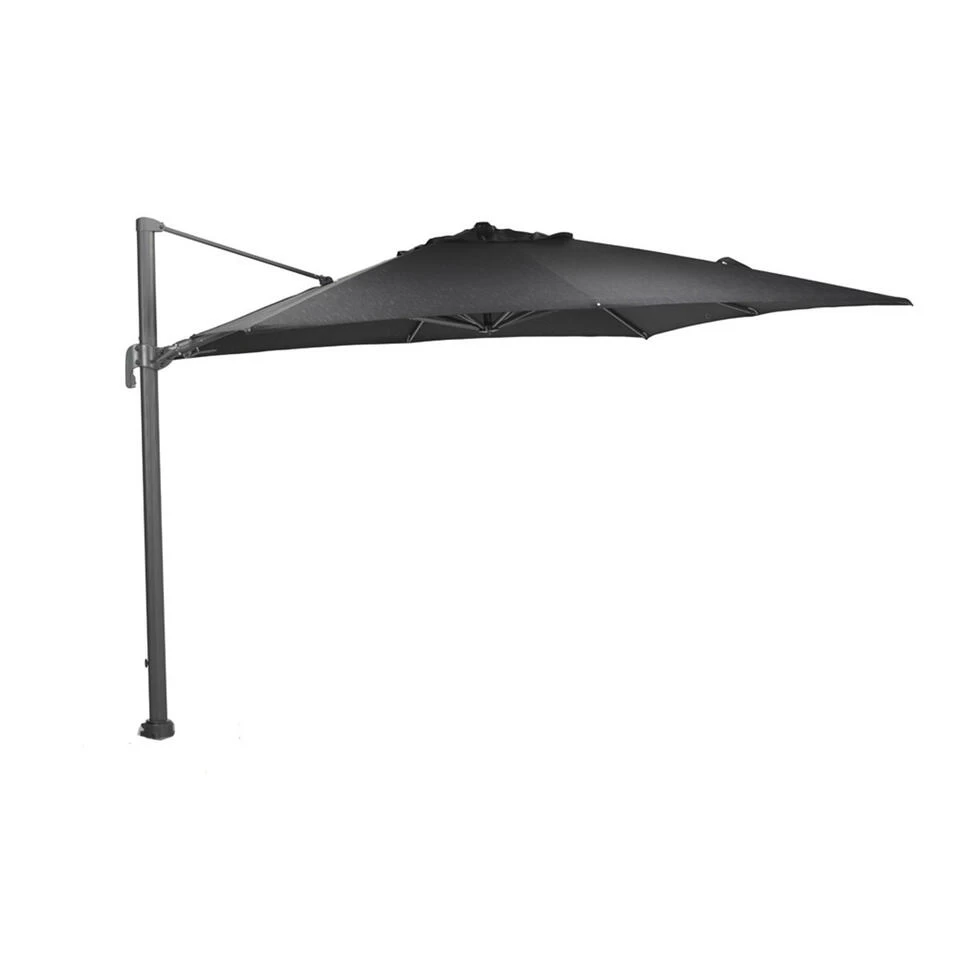 Garden Impressions Hawaii Big Pole Parasol 350x350 - D. Grijs - Zwart 3 Garden Impressions Hawaii Big Pole Parasol 350x350 - D. Grijs - Zwart